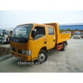 Buena calidad 3tons dongfeng precio de camiones de volteo, 4x2 crew cab dump truck